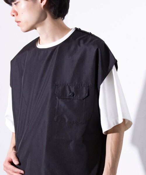 TAION（タイオン）の「【TAION/タイオン】ミリタリー Ripstop ノースリーブカットソー POベスト ユニセックス（ベスト・メンズ・セージグリーン/ネイビー/ブラック・XL/L/M）」の12枚目の写真