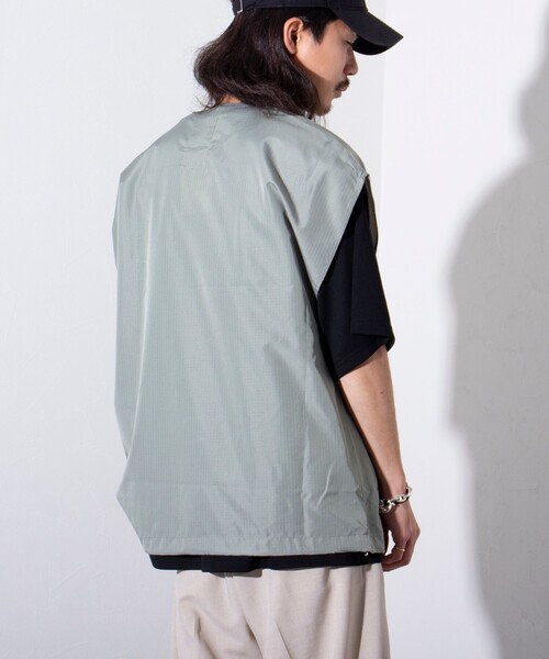 TAION（タイオン）の「【TAION/タイオン】ミリタリー Ripstop ノースリーブカットソー POベスト ユニセックス（ベスト・メンズ・セージグリーン/ネイビー/ブラック・XL/L/M）」の7枚目の写真