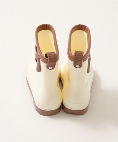 リボン付きバイカラーレインブーツ（レインシューズ）｜Lycee mine