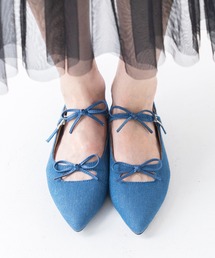 attagirl（アタガール）の「ダブルリボンフラットシューズ（パンプス）」