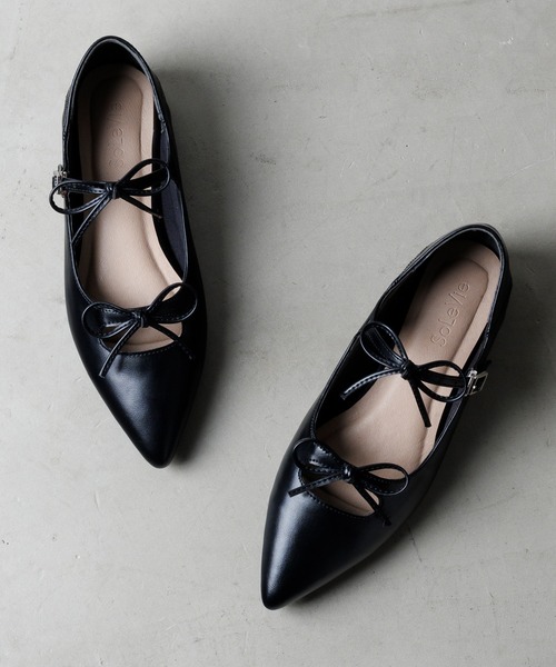 attagirl(アタガール)の「ダブルリボンフラットシューズ(パンプス・レディース・ブラック/アイボリー/シルバー/ベージュ系その他/ブラウン系その他/ブラック系その他/レオパード/ブラック系その他2/ホワイト系その他/ブルー系その他・25.5cm/25.0cm/24.5cm/24.0cm/23.5cm/23.0cm/22.5cm/22.0cm)」の20枚目の写真