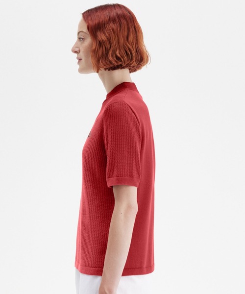 tシャツ Pointelle Knitted T-Shirt／ポインテールニットTシャツ レディース セール】Pointelle Knitted T-Shirt／ポインテールニットTシャツ