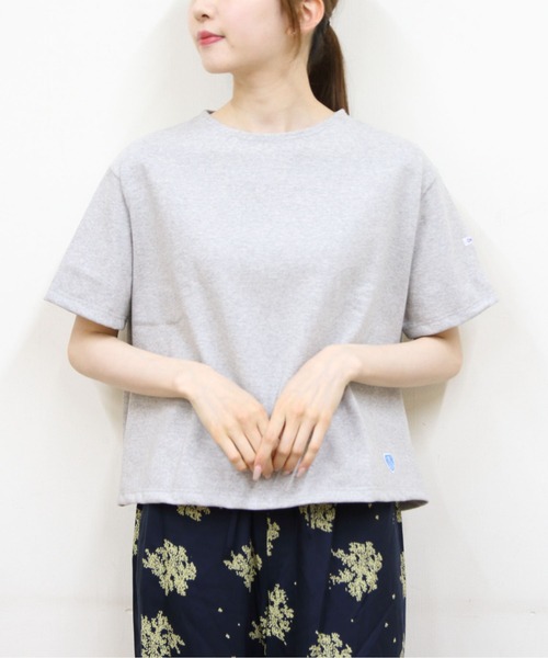 ORCIVAL(オーシバル)の「ORCIVAL/オーシバル クルーネックショートスリーブプルオーバー ソリッド CREWNECK SHORT SLEEVE SOLID B258(Tシャツ/カットソー・レディース・ブラック/ナチュラル/ホワイト/グレー・1)」の1枚目の写真