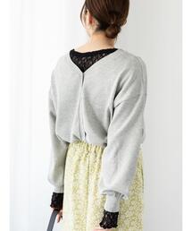 Te chichi TERRASSE | 前後2WAY金釦カーディガン(カーディガン/ボレロ)
