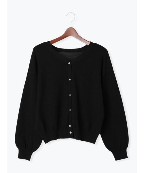 Te chichi TERRASSE（テチチテラス）の「前後2WAY金釦カーディガン（カーディガン/ボレロ・レディース・イエロー/グレー/グリーン/ブラック・F）」の3枚目の写真