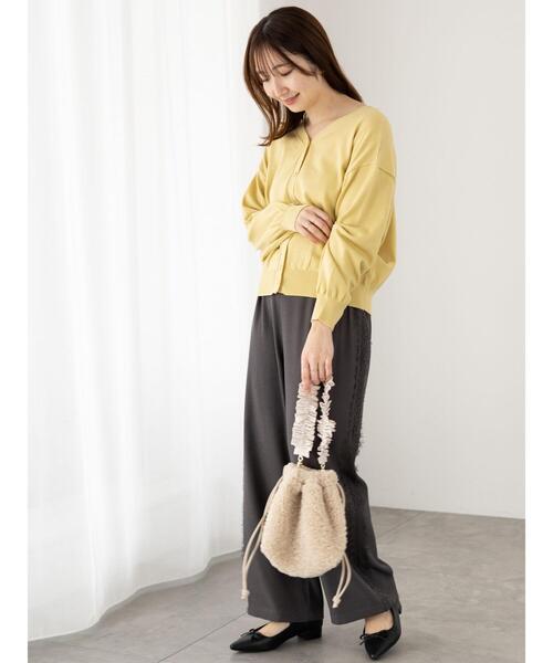Te chichi TERRASSE（テチチテラス）の「前後2WAY金釦カーディガン（カーディガン/ボレロ・レディース・イエロー/グレー/グリーン/ブラック・F）」の22枚目の写真