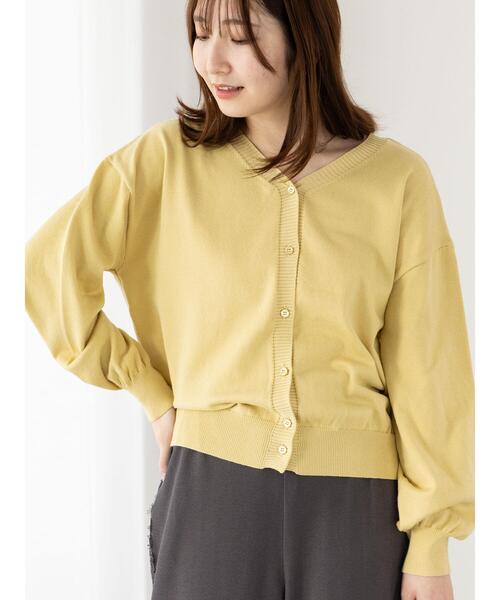Te chichi TERRASSE（テチチテラス）の「前後2WAY金釦カーディガン（カーディガン/ボレロ・レディース・イエロー/グレー/グリーン/ブラック・F）」の21枚目の写真