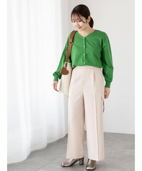 Te chichi TERRASSE（テチチテラス）の「前後2WAY金釦カーディガン（カーディガン/ボレロ・レディース・イエロー/グレー/グリーン/ブラック・F）」の17枚目の写真