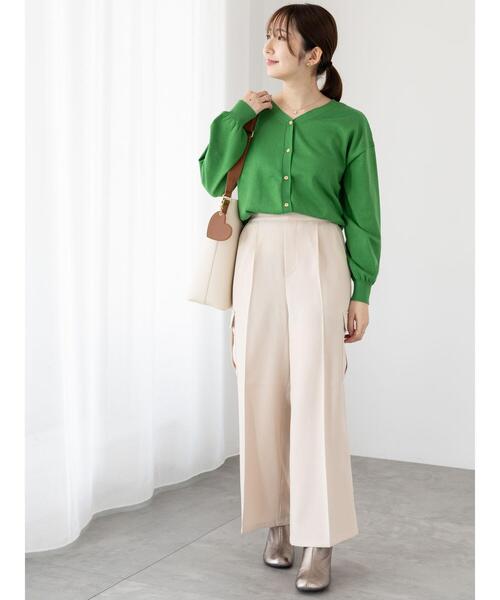 Te chichi TERRASSE（テチチテラス）の「前後2WAY金釦カーディガン（カーディガン/ボレロ・レディース・イエロー/グレー/グリーン/ブラック・F）」の16枚目の写真