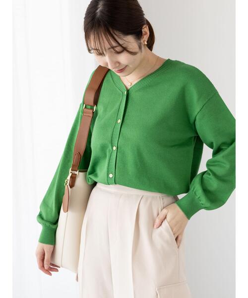 Te chichi TERRASSE（テチチテラス）の「前後2WAY金釦カーディガン（カーディガン/ボレロ・レディース・イエロー/グレー/グリーン/ブラック・F）」の15枚目の写真