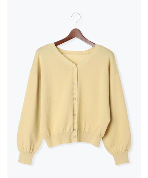 Te chichi TERRASSE（テチチテラス）の「前後2WAY金釦カーディガン（カーディガン/ボレロ・レディース・イエロー/グレー/グリーン/ブラック・F）」の12枚目の写真