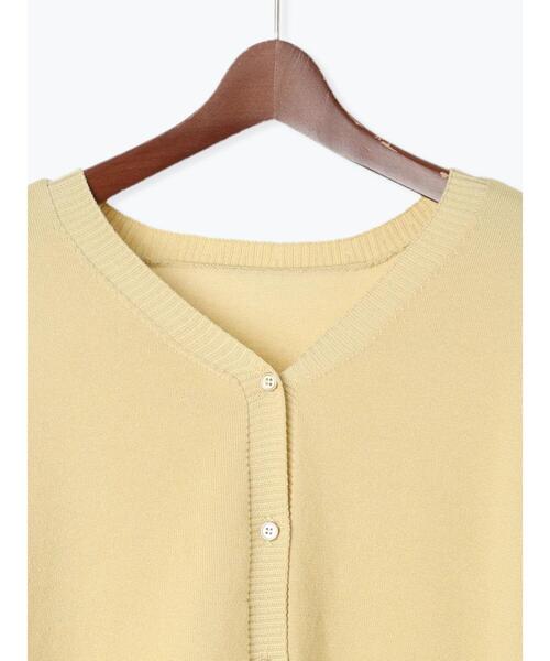 Te chichi TERRASSE（テチチテラス）の「前後2WAY金釦カーディガン（カーディガン/ボレロ・レディース・イエロー/グレー/グリーン/ブラック・F）」の10枚目の写真