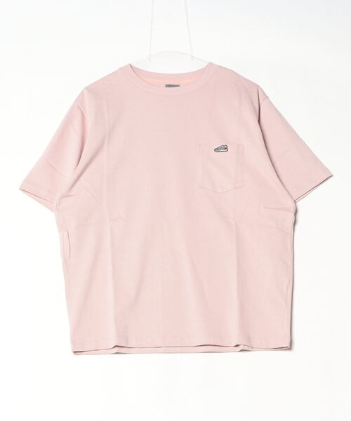 NEW BALANCE(ニューバランス)の「【別注】ニューバランス New Balance THE CITY シューパッチリラックスTシャツ 限定コラボ(Tシャツ/カットソー・メンズ・ピンク/ダークグリーン/オフホワイト/ブラック・S/M/L/LL)」の4枚目の写真