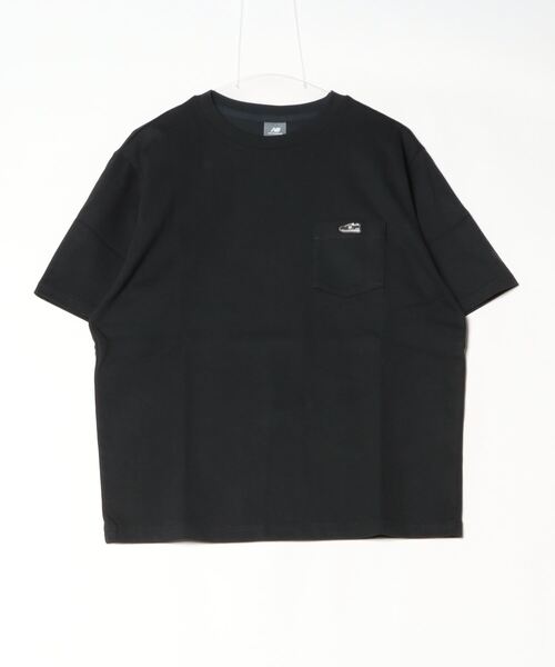 NEW BALANCE(ニューバランス)の「【別注】ニューバランス New Balance THE CITY シューパッチリラックスTシャツ 限定コラボ(Tシャツ/カットソー・メンズ・ピンク/ダークグリーン/オフホワイト/ブラック・S/M/L/LL)」の3枚目の写真