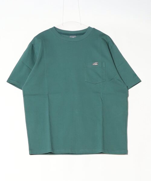 NEW BALANCE(ニューバランス)の「【別注】ニューバランス New Balance THE CITY シューパッチリラックスTシャツ 限定コラボ(Tシャツ/カットソー・メンズ・ピンク/ダークグリーン/オフホワイト/ブラック・S/M/L/LL)」の1枚目の写真