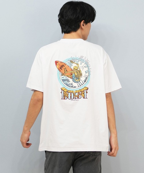 lost(ロスト)の「【ムラサキスポーツ限定】lost/ロスト 半袖Tシャツ/ラッシュガード 水陸両用/ユーティリティー L25S-4302(ラッシュガード・メンズ・ホワイト/ブルーグレー/ブラック・M/XL/L)」の12枚目の写真