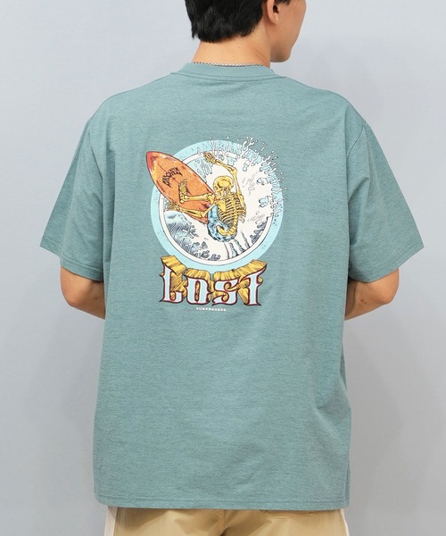 lost(ロスト)の「【ムラサキスポーツ限定】lost/ロスト 半袖Tシャツ/ラッシュガード 水陸両用/ユーティリティー L25S-4302(ラッシュガード・メンズ・ホワイト/ブルーグレー/ブラック・M/XL/L)」の9枚目の写真