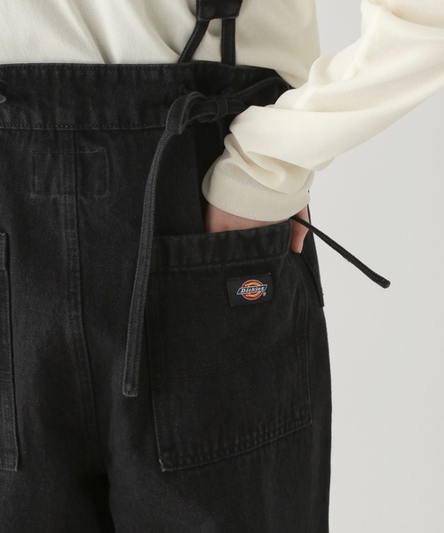 Dickies(ディッキーズ)の「DICKIES/ディッキーズ バックリボンデニムサロペット(サロペット/オーバーオール・レディース・ブルー/ブラック・LARGE/MEDIUM)」の17枚目の写真