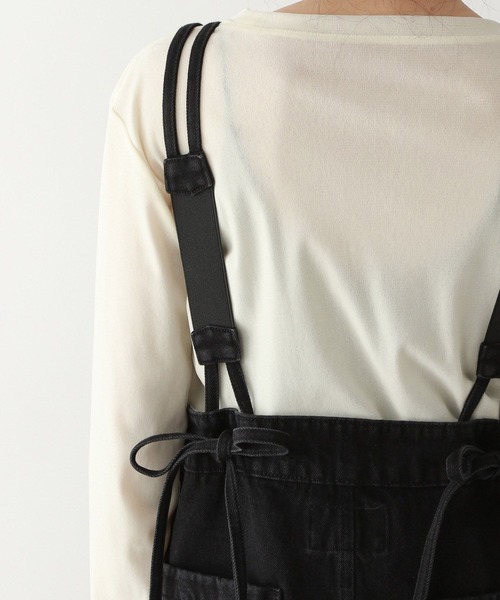 Dickies(ディッキーズ)の「DICKIES/ディッキーズ バックリボンデニムサロペット(サロペット/オーバーオール・レディース・ブルー/ブラック・LARGE/MEDIUM)」の13枚目の写真