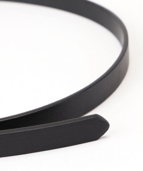 FREE'S MART（フリーズマート）の「◆変形バックル細ベルト（ベルト・レディース・ブラック/グレー・ﾌﾘ-）」の7枚目の写真