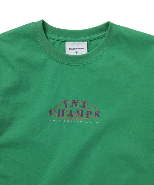 THISISNEVERTHAT【送料込】Stacked TNT Tee Green セール】TNT CHAMPS W Tee（Tシャツ/カットソー