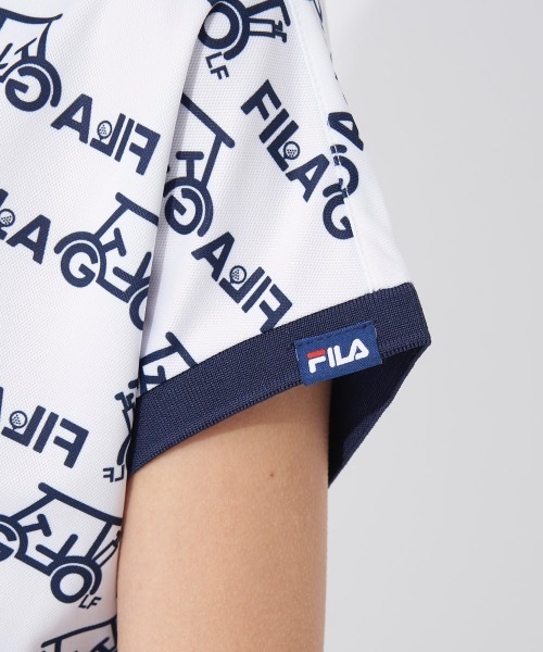 FILA GOLF(フィラゴルフ )の「【FILA GOLF/フィラゴルフ】レディース半袖シャツ ゴルフ(シャツ/ブラウス・レディース・ホワイト/パープル/ネイビー・MEDIUM/LARGE/X-LARGE)」の8枚目の写真