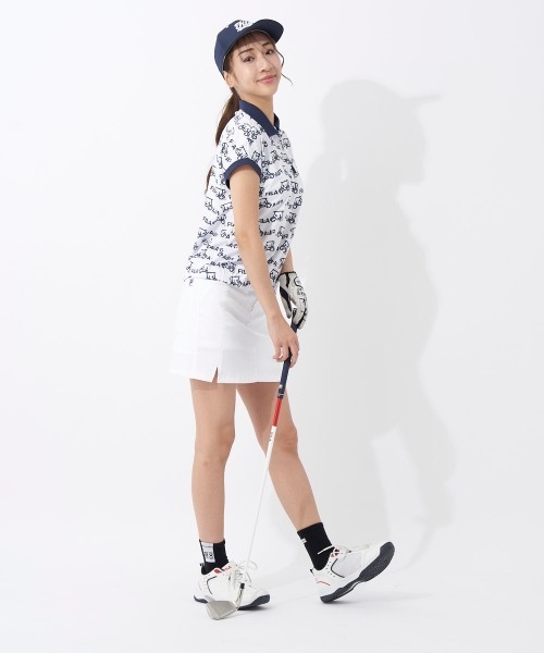 FILA GOLF(フィラゴルフ )の「【FILA GOLF/フィラゴルフ】レディース半袖シャツ ゴルフ(シャツ/ブラウス・レディース・ホワイト/パープル/ネイビー・MEDIUM/LARGE/X-LARGE)」の11枚目の写真