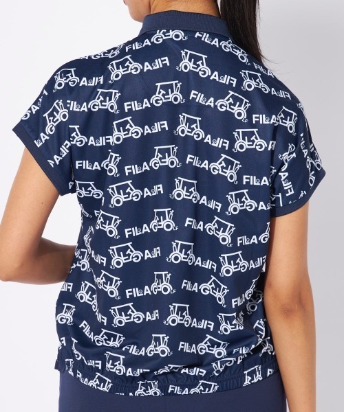 FILA GOLF(フィラゴルフ )の「【FILA GOLF/フィラゴルフ】レディース半袖シャツ ゴルフ(シャツ/ブラウス・レディース・ホワイト/パープル/ネイビー・MEDIUM/LARGE/X-LARGE)」の15枚目の写真