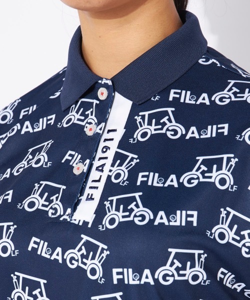 FILA GOLF(フィラゴルフ )の「【FILA GOLF/フィラゴルフ】レディース半袖シャツ ゴルフ(シャツ/ブラウス・レディース・ホワイト/パープル/ネイビー・MEDIUM/LARGE/X-LARGE)」の16枚目の写真