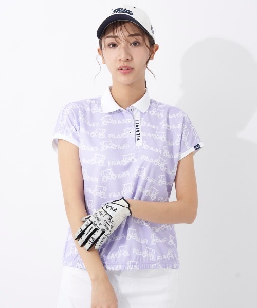 FILA GOLF(フィラゴルフ )の「【FILA GOLF/フィラゴルフ】レディース半袖シャツ ゴルフ(シャツ/ブラウス・レディース・ホワイト/パープル/ネイビー・MEDIUM/LARGE/X-LARGE)」の20枚目の写真