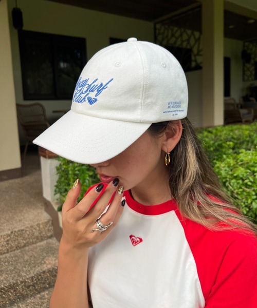 ROXY（ロキシー）の「SUN CHASERS CAP /ロキシーロゴ刺繍6パネルキャップ（帽子）（キャップ・レディース・グリーン/ブラック/ピンク/ホワイト・FREE）」の19枚目の写真