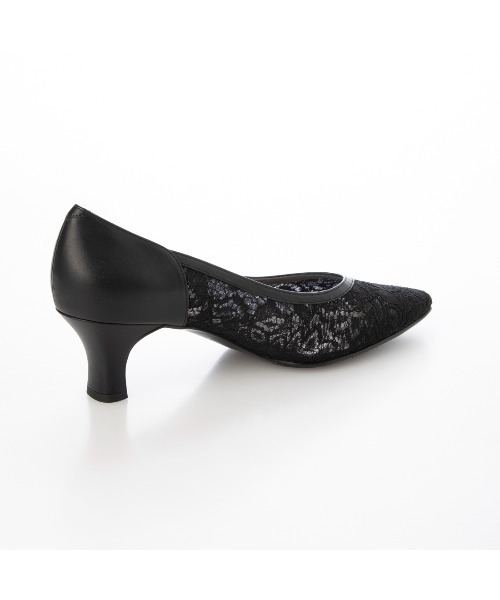 Riz raffinee(リズラフィーネ)の「Vカットレースパンプス(パンプス・レディース・ネイビー/ブラック/ベージュ/ラベンダー・24cm/23.5cm/23cm/22.5cm/22cm/24.5cm)」の21枚目の写真