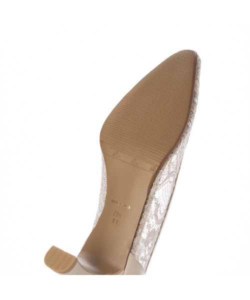 Riz raffinee(リズラフィーネ)の「Vカットレースパンプス(パンプス・レディース・ネイビー/ブラック/ベージュ/ラベンダー・24cm/23.5cm/23cm/22.5cm/22cm/24.5cm)」の8枚目の写真