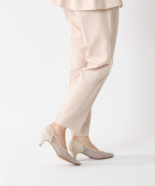 Riz raffinee(リズラフィーネ)の「Vカットレースパンプス(パンプス・レディース・ネイビー/ブラック/ベージュ/ラベンダー・24cm/23.5cm/23cm/22.5cm/22cm/24.5cm)」の10枚目の写真