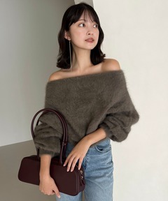 anuansブラックM anuans（アニュアンス） tシャツ シアーウールタートルネックカット