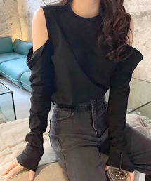 オープンショルダー」に該当するTシャツ/カットソーファッション通販