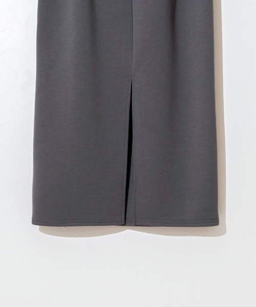 flower(フラワー)の「ライトリーニットスカート(スカート・レディース・アイボリー/チャコールグレー・FREE)」の8枚目の写真