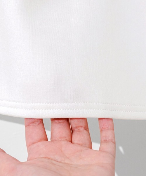 flower(フラワー)の「ライトリーニットスカート(スカート・レディース・アイボリー/チャコールグレー・FREE)」の20枚目の写真