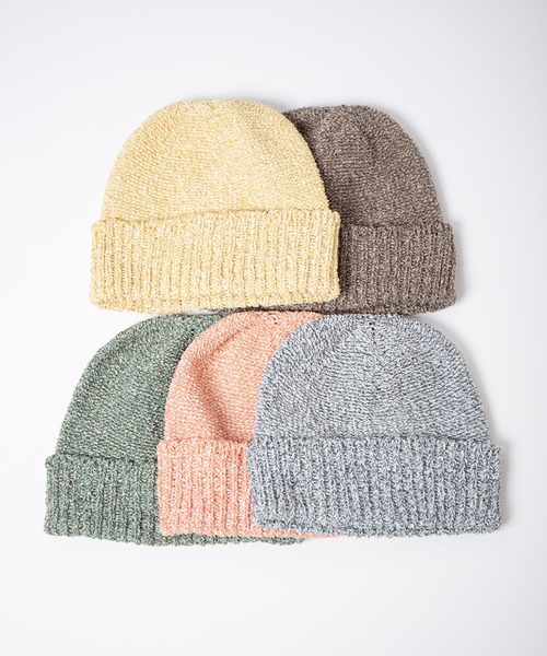 RACAL（ラカル）の「JP Paper Blend Melange Knit Watch / 和紙ブレンド目ランジニットワッチ（ニットキャップ/ビーニー・レディース・ブラウン/グレー/イエロー/オレンジ/グリーン・FREE）」の9枚目の写真