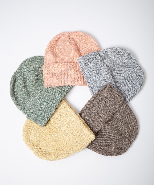 RACAL（ラカル）の「JP Paper Blend Melange Knit Watch / 和紙ブレンド目ランジニットワッチ（ニットキャップ/ビーニー・レディース・ブラウン/グレー/イエロー/オレンジ/グリーン・FREE）」の10枚目の写真