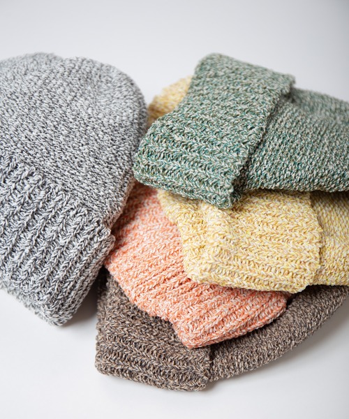 RACAL（ラカル）の「JP Paper Blend Melange Knit Watch / 和紙ブレンド目ランジニットワッチ（ニットキャップ/ビーニー・レディース・ブラウン/グレー/イエロー/オレンジ/グリーン・FREE）」の16枚目の写真