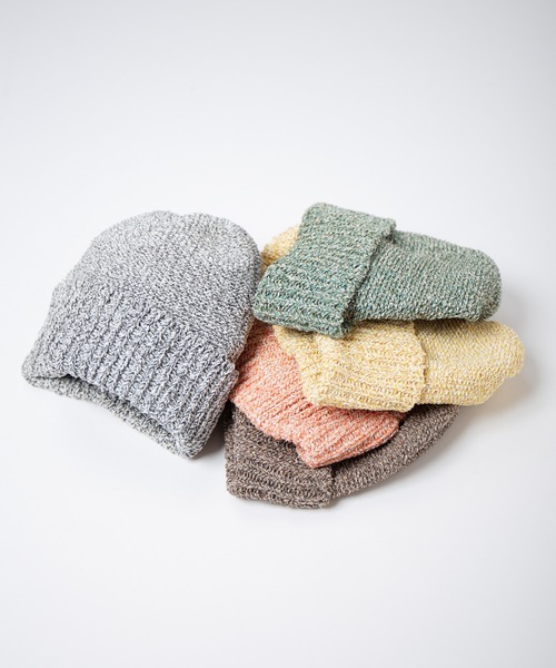 RACAL（ラカル）の「JP Paper Blend Melange Knit Watch / 和紙ブレンド目ランジニットワッチ（ニットキャップ/ビーニー・レディース・ブラウン/グレー/イエロー/オレンジ/グリーン・FREE）」の17枚目の写真