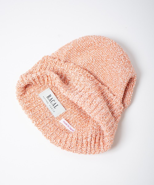 RACAL（ラカル）の「JP Paper Blend Melange Knit Watch / 和紙ブレンド目ランジニットワッチ（ニットキャップ/ビーニー・レディース・ブラウン/グレー/イエロー/オレンジ/グリーン・FREE）」の18枚目の写真
