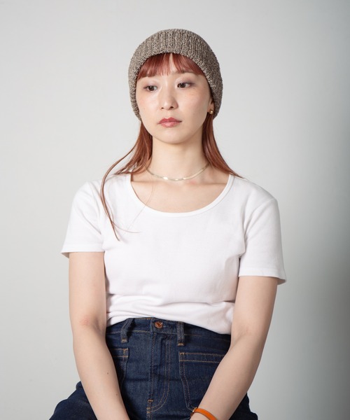 RACAL（ラカル）の「JP Paper Blend Melange Knit Watch / 和紙ブレンド目ランジニットワッチ（ニットキャップ/ビーニー・レディース・ブラウン/グレー/イエロー/オレンジ/グリーン・FREE）」の22枚目の写真