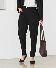 CELEN（セレン）の「《2025新作》【セットアップ対応/洗える/防シワ/UV/花粉防止】オフィスカジュアル モダンタックセンタープレスパンツ 単品（スーツパンツ）」