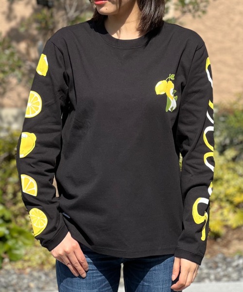 セール】【CHUMS】 CHUMS Lemon L/S T-Shirt チャムスレモン