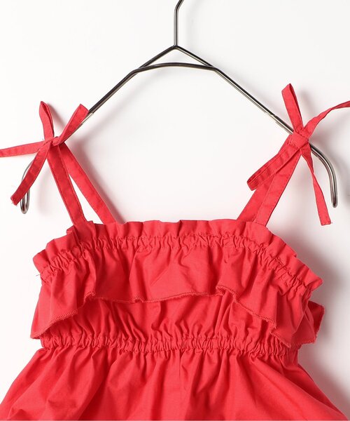 p.premier（ピードットプルミエ）の「【ジュニア対応】フリルビスチェ&トップスセット（Tシャツ/カットソー・キッズ・レッド/ブラック/ブルー・140/130/120/110/100/90/80）」の7枚目の写真