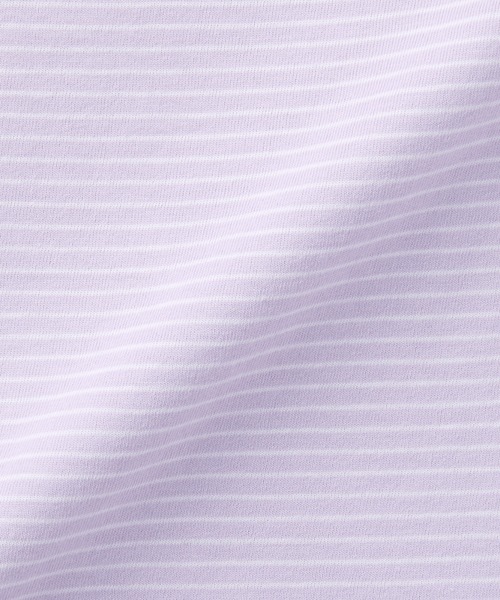 無印良品（ムジルシリョウヒン）の「キッズ　天竺編みクルーネック半袖Ｔシャツ　ボーダー（Tシャツ/カットソー・キッズ・ライトグレー系/ブラック系/カーキ系/イエロー系/ブルー系/パープル系/オレンジ系/グリーン系・110/120/130/140/150）」の10枚目の写真