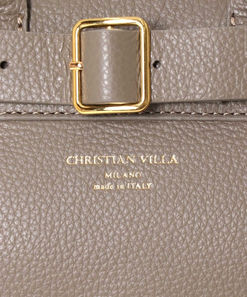 CHRISTIAN VILLA（クリスチャンヴィラ）の「CHRISTIAN VILLA / belted 2way bag(ベルト付き2wayバッグ 6241)（ショルダーバッグ・レディース・ホワイト/グレー・FREE）」の16枚目の写真