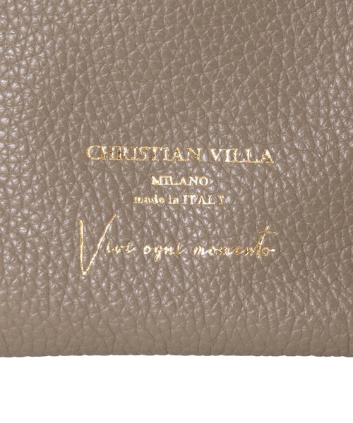 CHRISTIAN VILLA（クリスチャンヴィラ）の「CHRISTIAN VILLA / belted 2way bag(ベルト付き2wayバッグ 6241)（ショルダーバッグ・レディース・ホワイト/グレー・FREE）」の17枚目の写真
